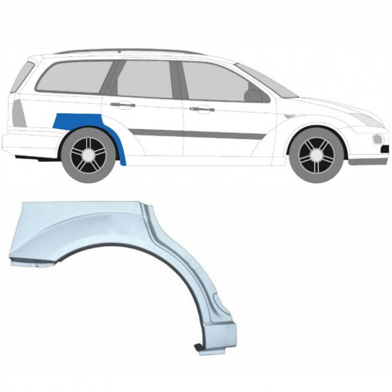 Panel de reparación guardabarros trasero para Ford Focus 1998-2007 / Izquierda+Derecha / COMBI / Conjunto 6292