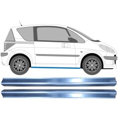Panel de reparación del umbral para Peugeot 1007 2005-2009 / Izquierda+Derecha / Conjunto 11332