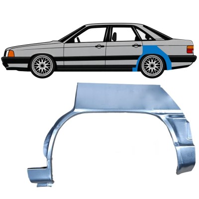 Panel de reparación guardabarros trasero para Audi 100 C3 1982-1990 / Izquierda 7608