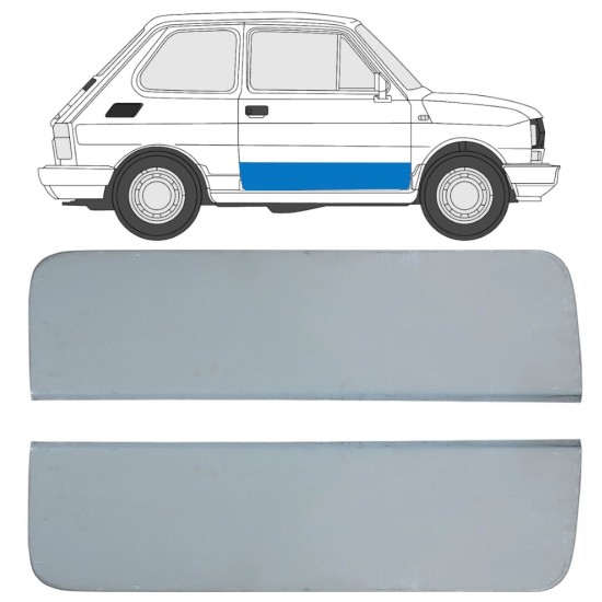 Panel de reparación del puerta para Fiat 126p 1972-2000 / Izquierda+Derecha / Conjunto 17262