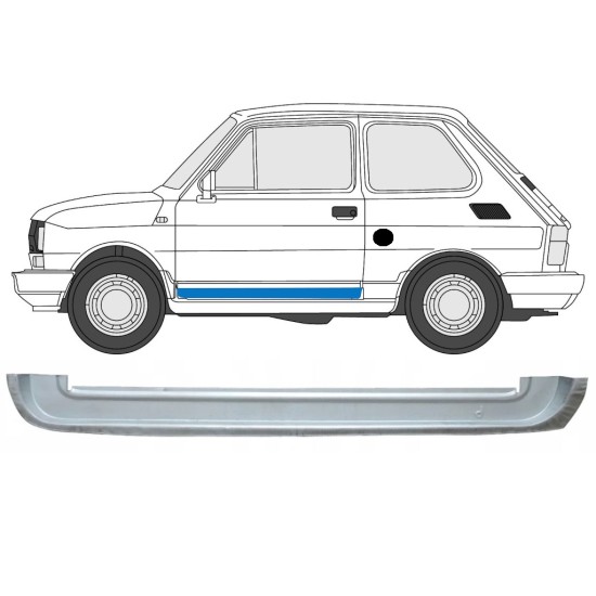 Panel de reparación puerta delantera interior para Fiat 126p 1972-2000 / Izquierda 17264