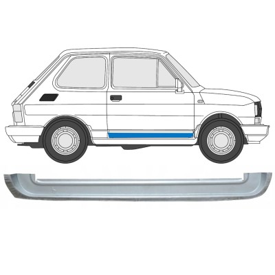 Panel de reparación puerta delantera interior para Fiat 126p 1972-2000 / Derecho 17263