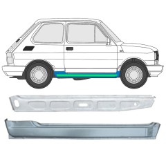 Panel de reparación del umbral interior y exterior para Fiat 126p 1972-2000 / Derecho / Conjunto 11716