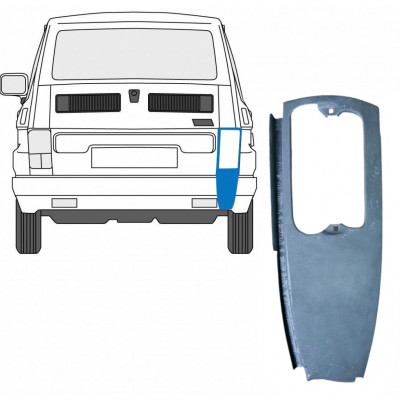 Panel de reparación esquina trasera para Fiat 126p 1972-2000 / Derecho 7577