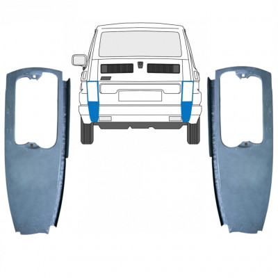 Panel de reparación esquina trasera para Fiat 126p 1972-2000 / Izquierda+Derecha / Conjunto 10577