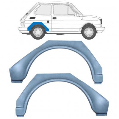 Panel de reparación guardabarros trasero para Fiat 126p 1972-2000 / Izquierda+Derecha / Conjunto 9527