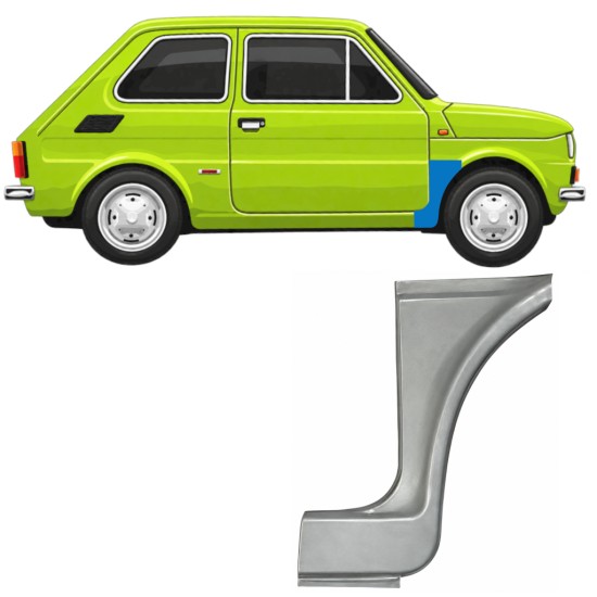 Panel de reparación guardabarros delantero para Fiat 126p 1972-1994 ST/FL / Derecho 11217