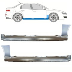 Umbral completo + Panel de reparación guardabarros delantero para Alfa Romeo 159 2005-2012 / Izquierda+Derecha / Conjunto 11301