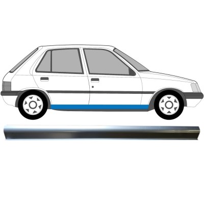 Panel de reparación umbral parte inferior para Peugeot 205 1983-1998 / Izquierda = Derecha (simétrico) 16057