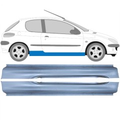 Umbral completo para Peugeot 206 206+ 1998-2012 / Izquierda+Derecha / Conjunto 9248