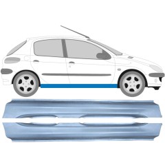 Umbral completo para Peugeot 206 206+ 1998-2012 / Izquierda+Derecha / Conjunto 9247