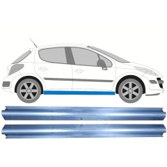 Panel de reparación del umbral para Peugeot 207 207+ 2006- / Izquierda+Derecha / Conjunto 9957