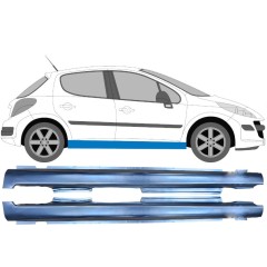 Umbral completo para Peugeot 207 207+ 2006- / Izquierda+Derecha / Conjunto 9234