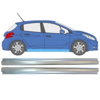 Panel de reparación del umbral para Peugeot 208 2012-2019 / Izquierda+Derecha / Conjunto 16315