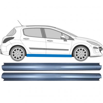 Panel de reparación del umbral para Peugeot 308 2007-2013 / Izquierda+Derecha / Conjunto 9481