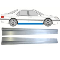 Panel de reparación umbral parte inferior para Peugeot 605 1989-1999 / Izquierda+Derecha / Conjunto 15219