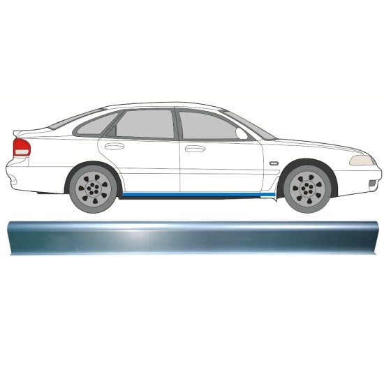 Panel de reparación del umbral para Mazda 626 1992-1997 / Izquierda = Derecha (simétrico) 15123