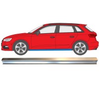 Panel de reparación umbral parte inferior para Audi A3 8V 2012-2020 / Izquierda 14993