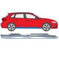 Umbral completo para Audi A3 8V 2012-2020 / Derecho / HATCHBACK 17283