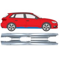 Umbral completo para Audi A3 8V 2012-2020 / Izquierda+Derecha / HATCHBACK / Conjunto 17285