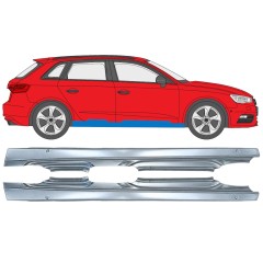 Umbral completo para Audi A3 8V 2012-2020 / Izquierda+Derecha / HATCHBACK / Conjunto 17285
