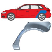 Panel de reparación guardabarros trasero para Audi A3 8V 2012-2020 / Izquierda / HATCHBACK 17281