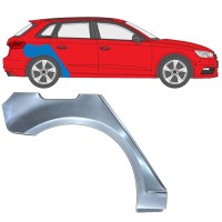 Panel de reparación guardabarros trasero para Audi A3 8V 2012-2020 / Derecho / HATCHBACK 17280
