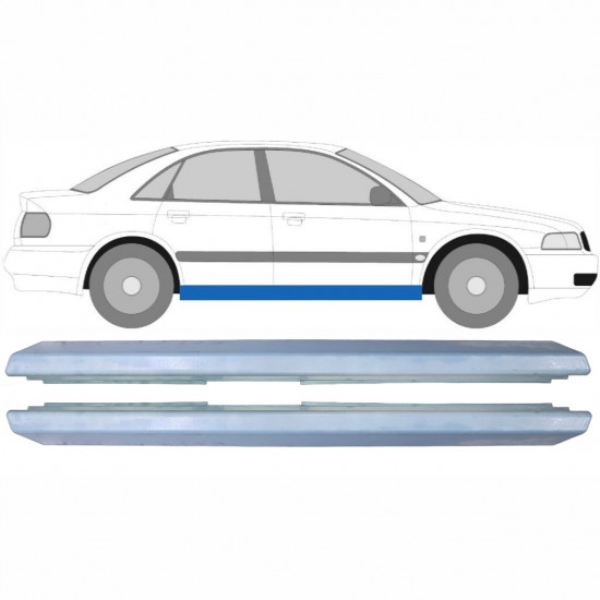 Panel de reparación del umbral para Audi A4 B5 1994-2001 / Izquierda+Derecha / COMBI / SEDAN / Conjunto 9758