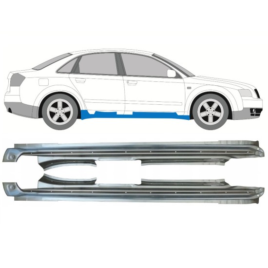 Umbral completo para Audi A4 B6 2000-2004 / Izquierda+Derecha 15159