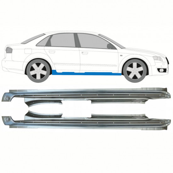 Panel de reparación del umbral para Audi A4 B6 B7 2000-2007 / Izquierda+Derecha / Conjunto 10336