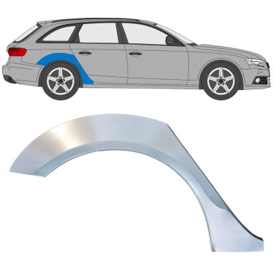 Panel de reparación guardabarros trasero para Audi A4 B8 2007-2016 / Derecho 16322