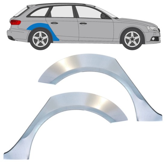 Panel de reparación guardabarros trasero para Audi A4 B8 2007-2016 / Izquierda+Derecha / Conjunto 16324