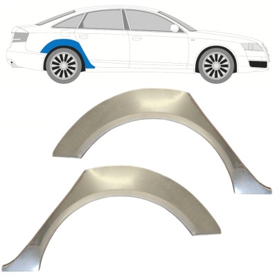 Panel de reparación guardabarros trasero para Audi A6 C6 2004-2010 / Izquierda+Derecha / Conjunto 14746