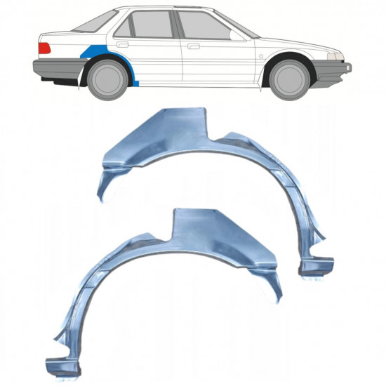 Panel de reparación guardabarros trasero para Honda Accord 1985-1989 / Izquierda+Derecha / Conjunto 9880