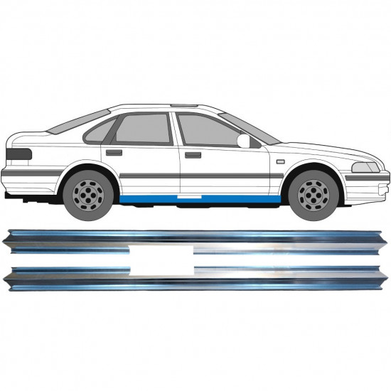 Panel de reparación del umbral para Honda Accord 1993-1998 / Izquierda+Derecha / Conjunto 9429