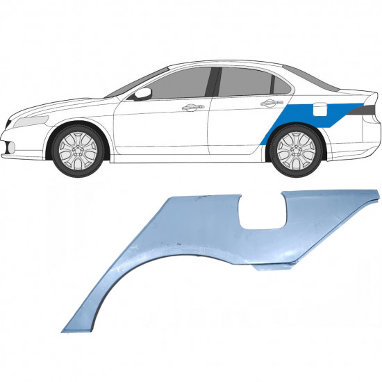 Panel de reparación guardabarros trasero para Honda Accord 2002-2008  / Izquierda / SEDAN 5250