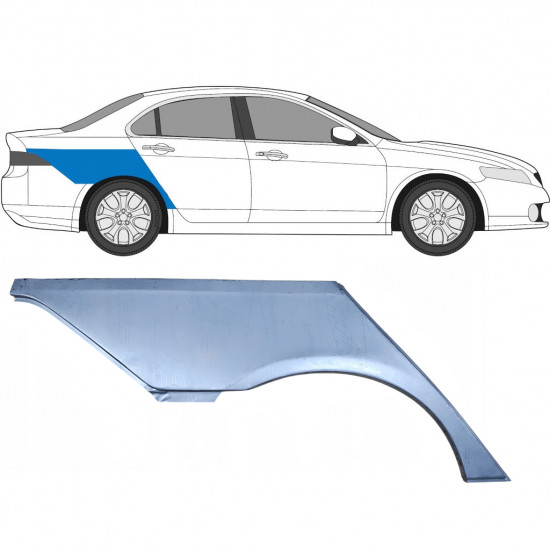 HONDA ACCORD 2002-2008 SEDAN PANEL DE REPARACIÓN DEL ALERÓN TRASERO / DERECHA