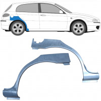 Panel de reparación guardabarros trasero para Alfa Romeo 147 2000-2010 / Izquierda+Derecha / Conjunto 9268