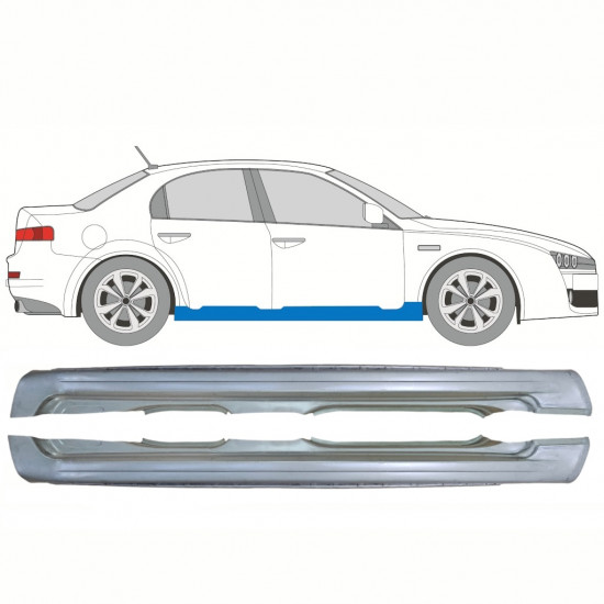 Panel de reparación del umbral para Alfa Romeo 159 2005-2012 / Izquierda+Derecha / Conjunto 10299