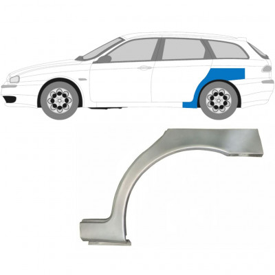 Panel de reparación guardabarros trasero para Alfa Romeo 156 1997-2005 / Izquierda 5403