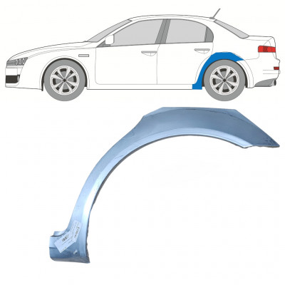 Panel de reparación guardabarros trasero para Alfa Romeo 159 2005-2012 / Izquierda 7587