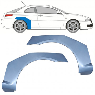 Panel de reparación guardabarros trasero para Alfa Romeo Gt 2003-2010 / Conjunto 10359