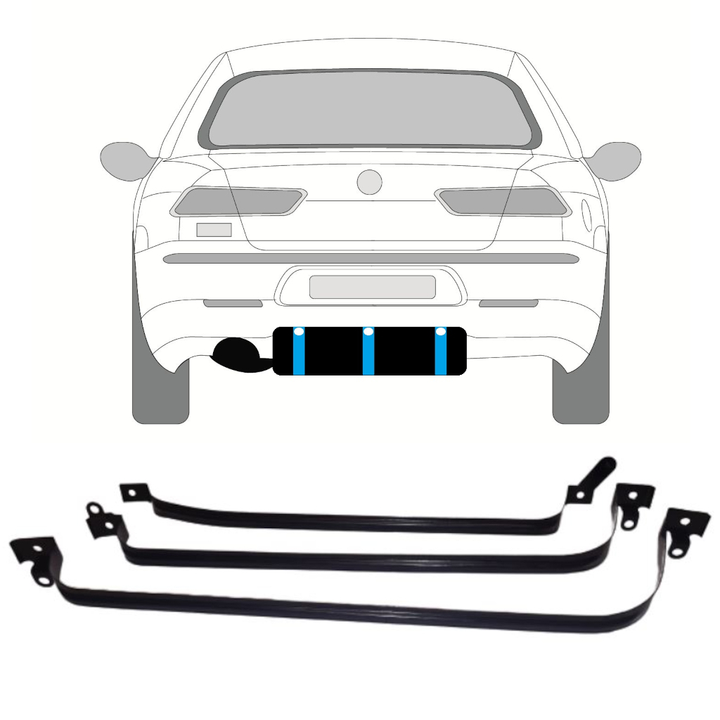 Banda de sujeción, depósito de combustible para Alfa Romeo 156 1997-2005 9387