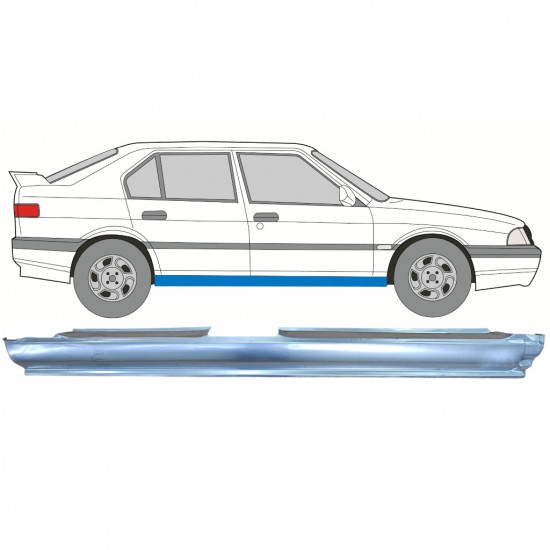 Panel de reparación del umbral para Alfa Romeo 33 1983-1994 / Derecho 7600