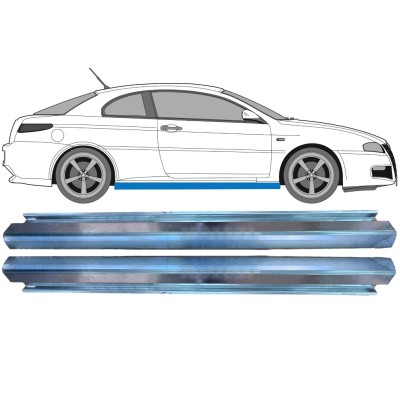 Panel de reparación del umbral para Alfa Romeo GT 2003-2010 / Izquierda+Derecha / Conjunto 16150