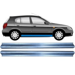 Panel de reparación del umbral para Nissan Almera N16 1999-2007 / Izquierda = Derecha (simétrico) / Conjunto 10493