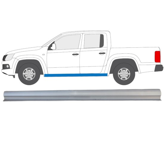 Panel de reparación umbral parte inferior para Volkswagen Amarok 2010-2022 / Izquierda 15099 Panel de reparación umbral parte inferior para Volkswagen Amarok 2010-2022 / Izquierda 15099