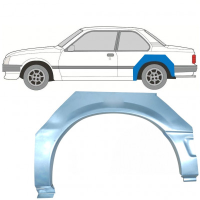 Panel de reparación guardabarros trasero para Opel Ascona C / Vauxhall Cavalier 1981-1988 / Izquierda 7290