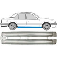 Umbral completo para Opel Ascona C 1981-1998 / Izquierda+Derecha / Conjunto 9488