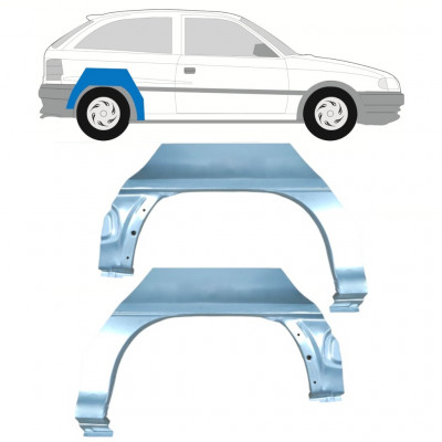 Panel de reparación guardabarros trasero para Opel Astra 1991-2002 / Izquierda+Derecha / Conjunto 9680